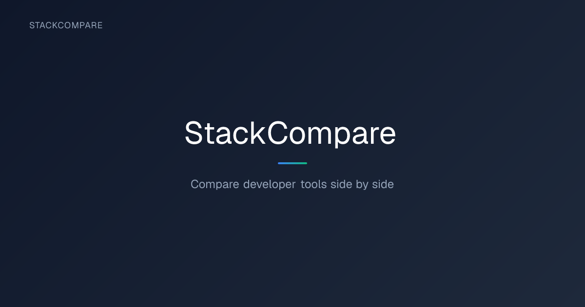 StackCompare - Find Your Perfect Tech Stack